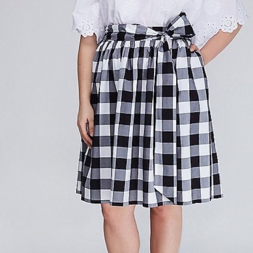 Lane Bryant Skirt, Buffalo plaid/gingham fabric